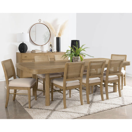 Benson - Extension Leaf Dining Table Set With Chairs HouseOfZazla
