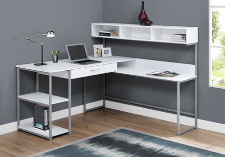 L-Shaped Corner Computer Desk with Storage Drawers HouseOfZazla