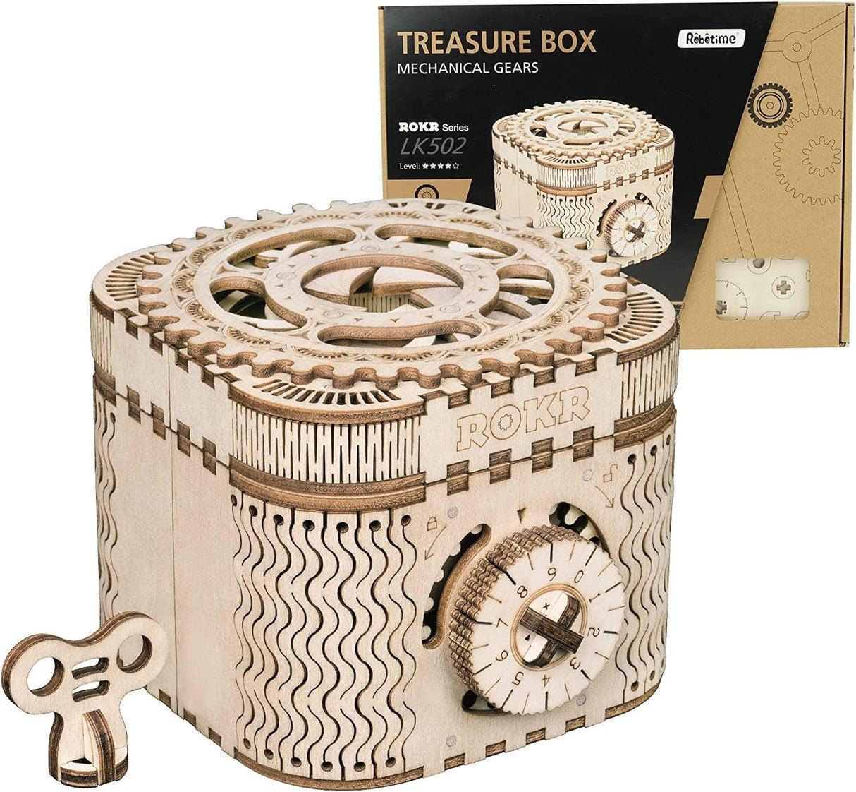 3D Wooden Treasure Box Puzzle Kit for Creative DIY Fun WoodArtSupply