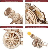 3D Mechanical Catapult Wooden Puzzle Kit for Adults and Kids - Engaging DIY Craft and Brain Teaser WoodArtSupply