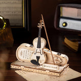 Exquisite 3D Wooden Violin Capriccio Puzzle Kit for Musical Enthusiasts WoodArtSupply