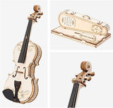 Exquisite 3D Wooden Violin Capriccio Puzzle Kit for Musical Enthusiasts WoodArtSupply