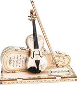 Exquisite 3D Wooden Violin Capriccio Puzzle Kit for Musical Enthusiasts WoodArtSupply