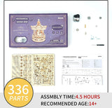 Enchanting 3D Wooden Carousel Puzzle Music Box with Rotating Horses WoodArtSupply