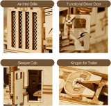 3D Wooden Heavy Truck Puzzle for Adults - Mechanical Model Building Kit WoodArtSupply