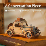 Vintage Car 3D Wooden Puzzle DIY Model Kit - Perfect Craft Gift for Collectors WoodArtSupply