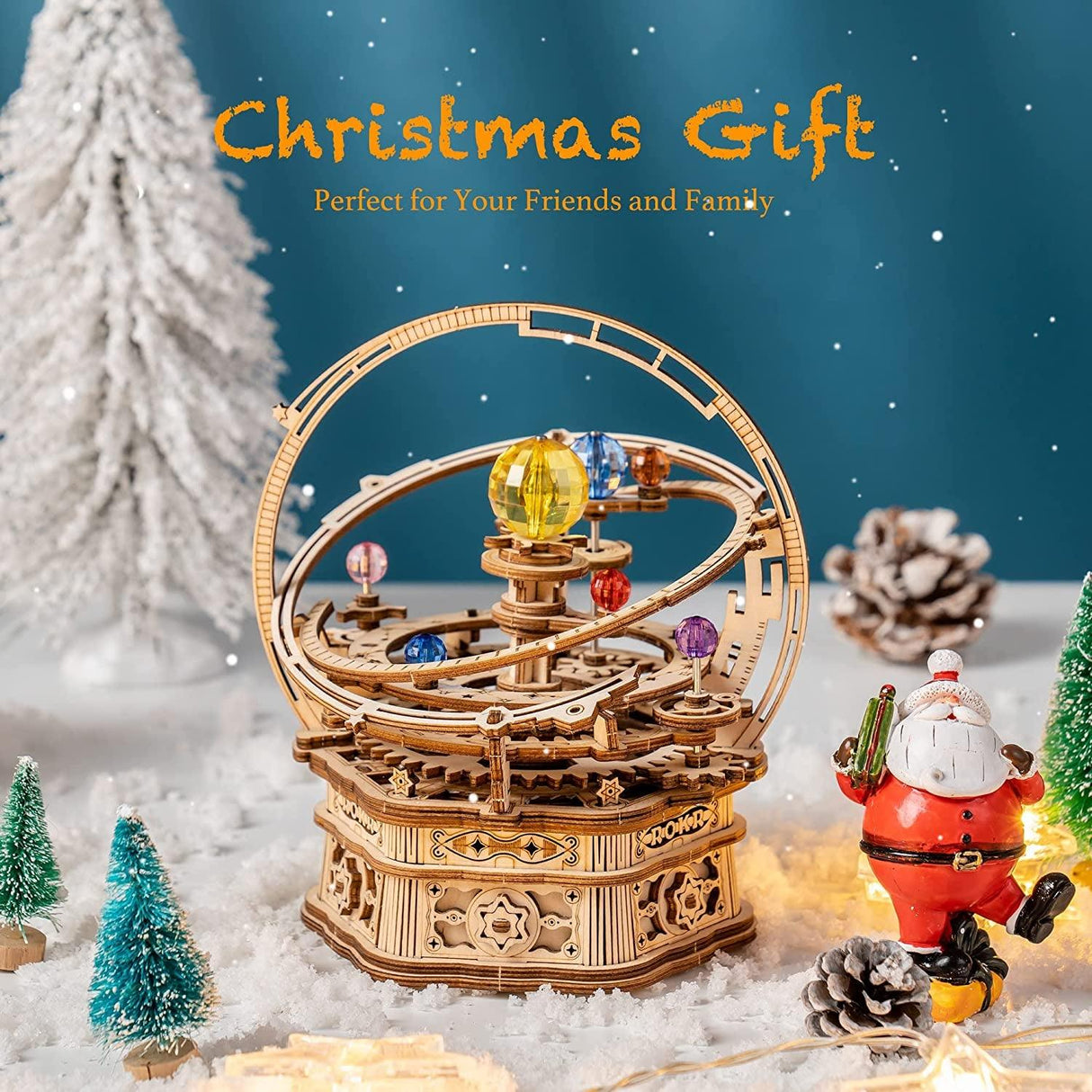 3D ROKR Mechanical Music Box Puzzle - Starry Night DIY Kit for Adults WoodArtSupply