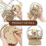 3D ROKR Mechanical Music Box Puzzle - Starry Night DIY Kit for Adults WoodArtSupply