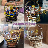 3D ROKR Mechanical Music Box Puzzle - Starry Night DIY Kit for Adults WoodArtSupply