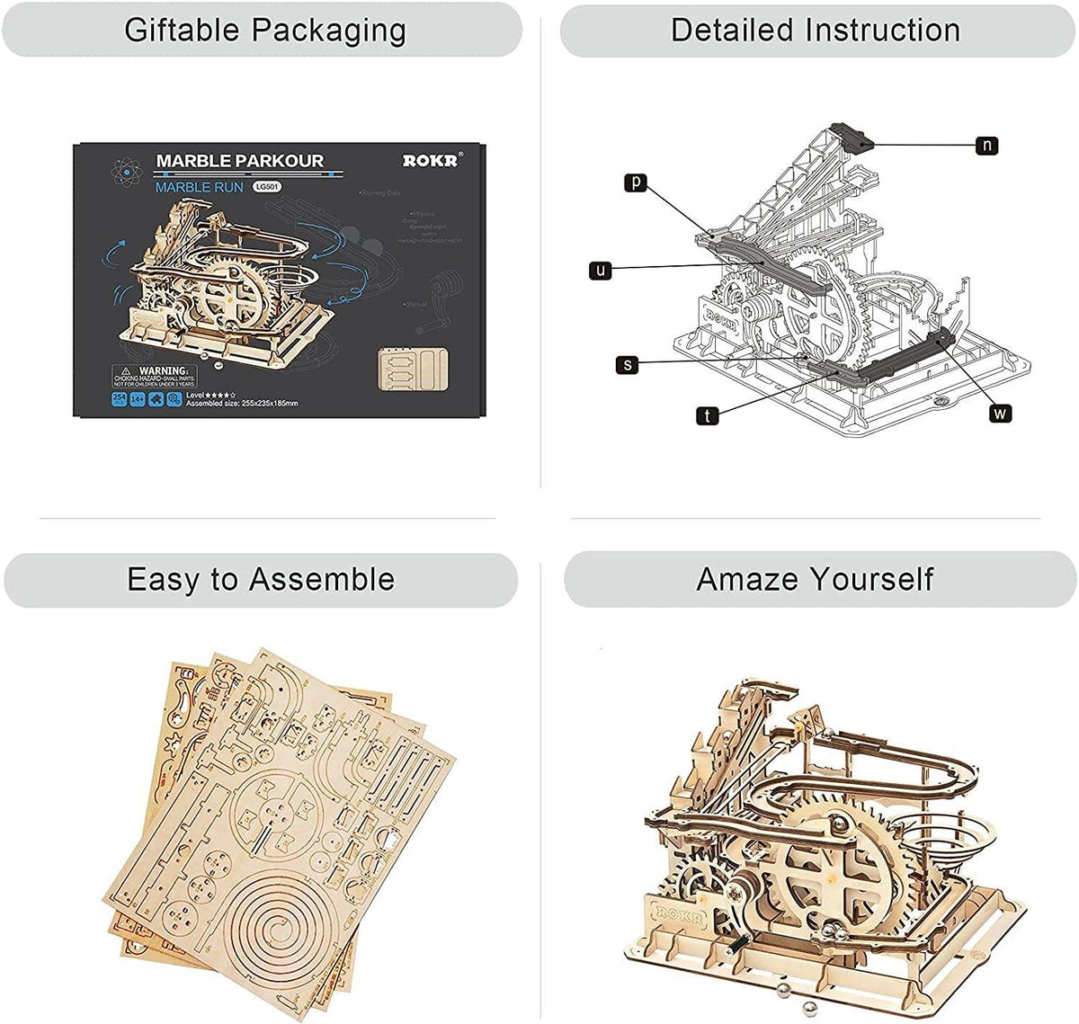3D wood puzzle kits – WoodArtSupply