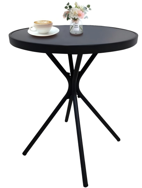 3-Piece Outdoor Patio Furniture Set with Foldable Chairs & Tempered Glass Table HouseOfZazla