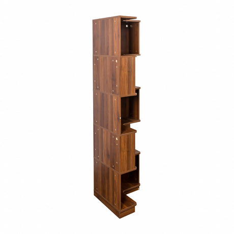 Corner Book Shelf - 5 Tier Corner Bookshelf HouseOfZazla