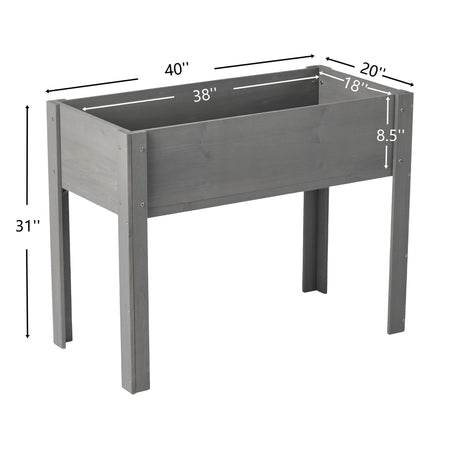Raised Garden Bed With Legs, Elevated Planter Box For Outdoor Plants HouseOfZazla