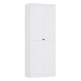 Kitchen Pantry Cabinet With Doors, Heavy-Duty Freestanding Storage Organizer