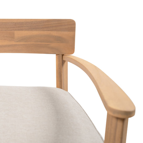 Mallorca Acacia Wood Club Chair With Seat Cushion HouseOfZazla