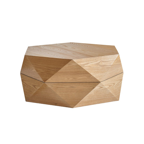 36.61'' Retro Style Polygon Flip Top Coffee Table HouseOfZazla