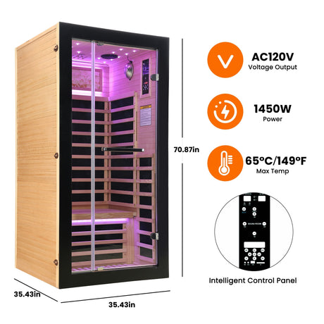 Single-person starlight ceiling lighting sauna HouseOfZazla