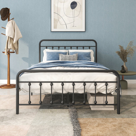 Tara Victorian-Style Steel Bed Frame HouseOfZazla
