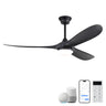 Smart Ceiling Fan With Lights, 3 Blades, Reversible Quiet DC Motor For Indoor HouseOfZazla