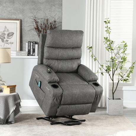Large Electric Power Lift Recliner Chair Sofa with Massage and Heat HouseOfZazla