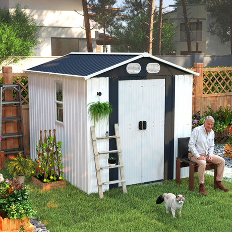 Campcraft 8x6 FT Outdoor Metal Storage Shed HouseOfZazla