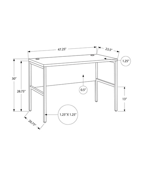 Computer Desk, Home Office, Commercial Grade, Contemporary & Modern HouseOfZazla