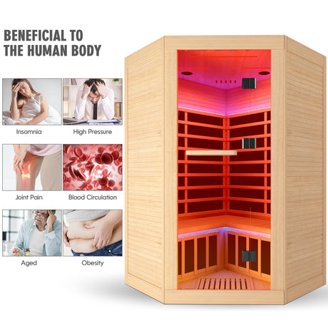 Canadian hemlock pentagonal double sauna HouseOfZazla