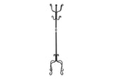 Coat Rack Hall Tree, Free Standing, 8 Hooks, Entryway, Transitional - Black