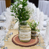 4 Pack 12 Inch X 5MM Artificial Thin UV Printed round Plywood, Imitative Rustic Wood Slices Place Mats WoodArtSupply