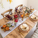 4 Pack 12 Inch X 5MM Artificial Thin UV Printed round Plywood, Imitative Rustic Wood Slices Place Mats WoodArtSupply