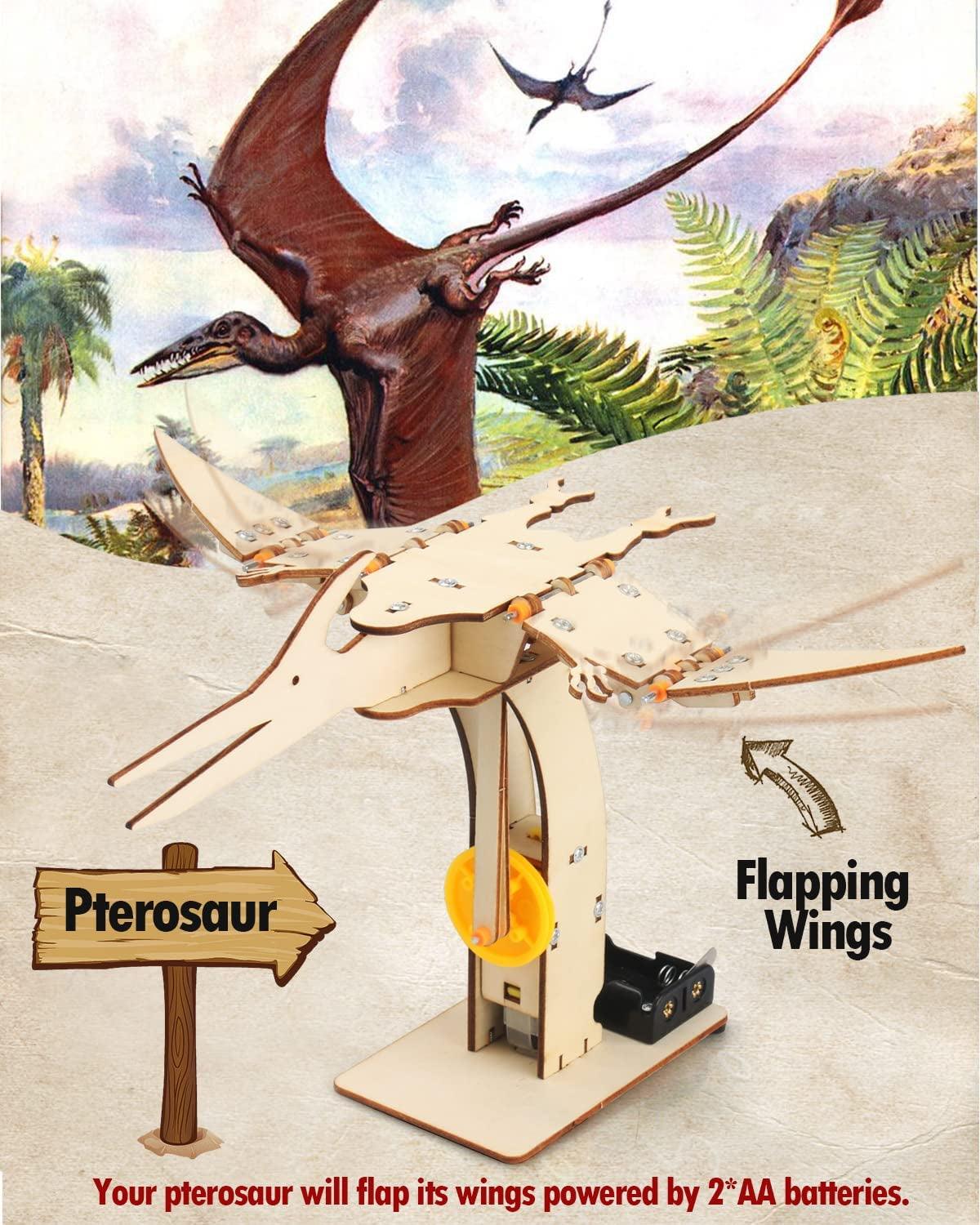 4 Pack Dinosaur Toys for Kids, STEM Kit, Boys Toys Age 8-10 Years Old, Assembly 3D Wooden Puzzle, DIY Educational Science Building WoodArtSupply