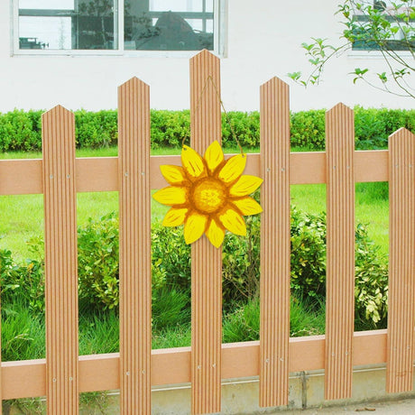 4 Pack Unfinished Wood Sunflower Cutout Wood Door Hangers Unpainted Wood Signs DIY Craft 12 Inch WoodArtSupply