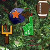 40 Pieces Football Theme Unfinished Wood Football Helmet Shaped Wood Slices Wooden Sports Cutout Football WoodArtSupply