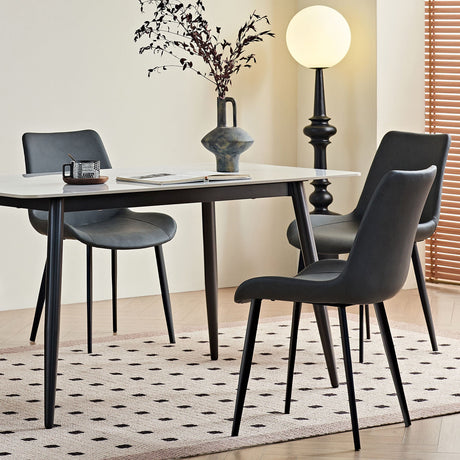 Dining Table Set, Chairs (Set of 2) - Gray HouseOfZazla