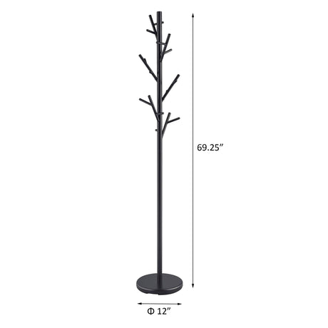 Tree Branch Coat Rack With 18 Hooks - Black HouseOfZazla