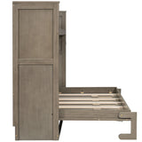 Murphy Bed With Desk, LED Light And USB Charging Station