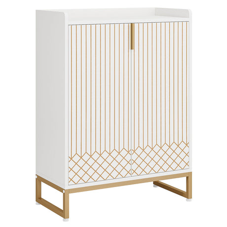 5 Tiers Shoe Storage Organizer With Doors HouseOfZazla