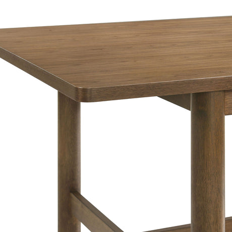 Graham - 7 Piece Rectangular Dining Table Set - Walnut HouseOfZazla
