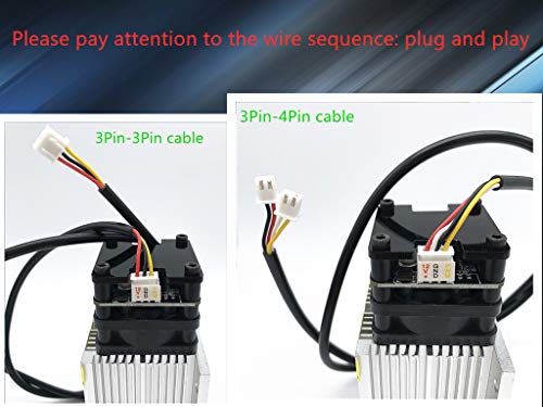 (40) Laser Head, Blue Laser Module, Ultra-Fast Engraving of Stainless Steel and Oxidized Metal, high Transmittance, with PWM TTL Nother
