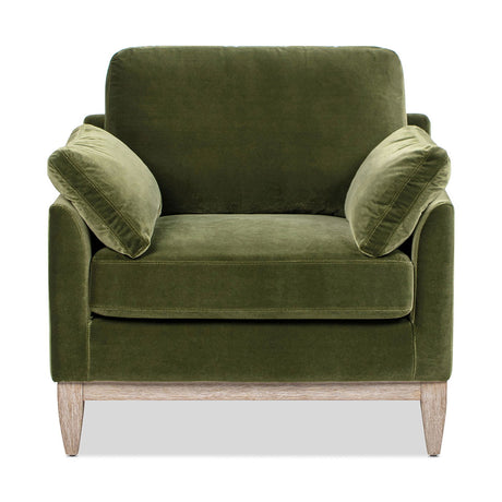 Pasadena - Wide Modern Farmhouse Accent Arm Chair - Olive Green HouseOfZazla