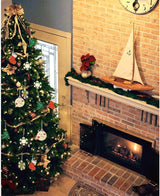 40PCS Christmas Crafts Unfinished Wooden Christmas Ornaments Kit, DIY Ornaments Crafts with 40PCS Colorful Bells and 40PCS Wax Rope WoodArtSupply