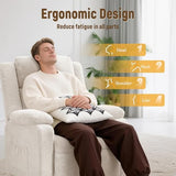 Korser Power Recliner Chair, Living Room Chairs for Adults, Oversized Electric Recliner with Side Pockets, Chenille Fabric Reclining Chair for Living Room, Bedroom
