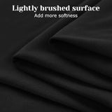 BYSURE Jersey Knit King Size Sheets Set 6 Pieces, Stretch Super Soft and Wrinkle-Free Bed Sheets, Spandex Blend with 18-inch Deep Pocket, Black BYSURE