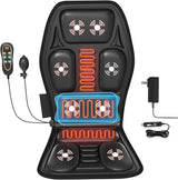 KNONNETD Back Massager for Chair, Massage Seat Cushion with Heat, Lumbar Traction, 6 Vibrating Motors Massager Chair Pad for Full Body Pain Relief, and Home Use KNONNETD