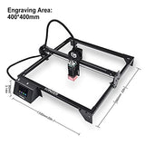 Longer RAY5 5000mW Laser Engraver is an economical Machine Suitable for Beginners, App Offline Control, DIY Engraver Tool for Metal/Glass/Wood, Engraving Area of 15.7"x15.7", Laser Class ii Longer