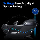 Osaki Vibe 4D l 4D Massage Mechanism l Automatic Body Scan l Deep Calf-Kneading l Space-Saving Technology l 3-Stage Zero Gravity l 32-Cell Full Body Air Massage (Brown) Osaki