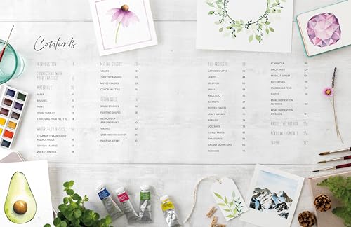 Watercolor For The Soul: Simple painting projects for beginners, to calm, soothe and inspire WoodArtSupply