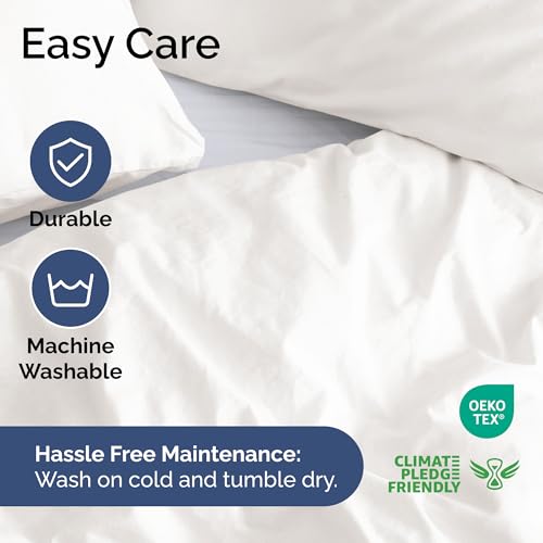 Duvet Cover Twin/Twin XL Size - Extra Soft Twin/Twin XL Size Duvet Cover - Lightweight, Breathable & Fade Free w/Zipper Closures & Ties - 68" x 90" Inches - (Antique White) Comforter Not Included CGK Unlimited