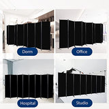 Room Divider and Folding Privacy Screens， 8 Panel Wide Room Divider Wall Screen for Room Separtition, Partition Room Dividers Fabric Panel Wall Dividers Freestanding for Office, Bedroom, Studio Dorm HOMSCREENER