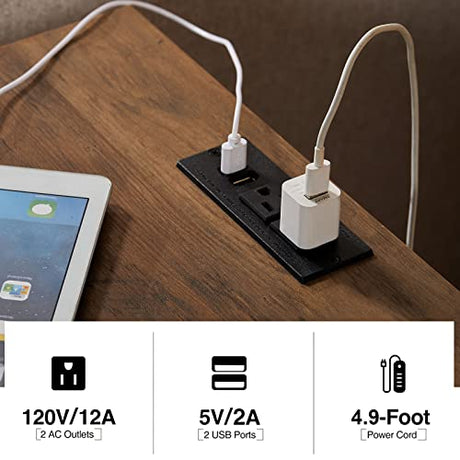 AMERLIFE 4-Piece Farmhouse Table Set Includes Sliding Barn Door TV Stand, Coffee Table& Two End Tables, Side Table with Charging Station and USB Ports, for Living Room, Bedroom, Distressed White, 66" AMERLIFE